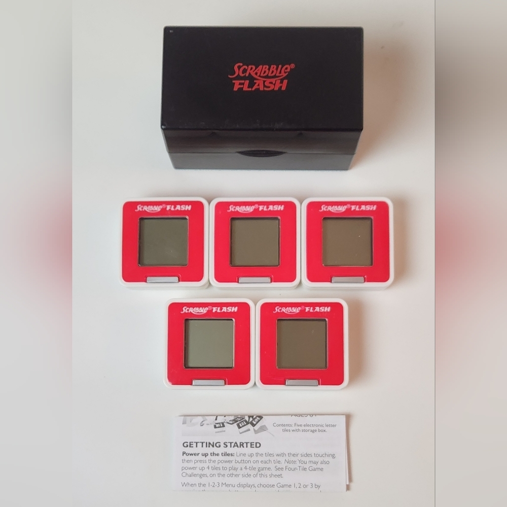 Scrabble Flash Electronic Tile Game Set
